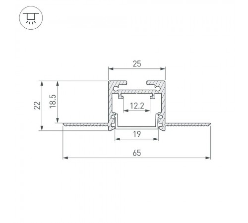 Профиль встраиваемый Arlight 043118 SL-LINIA