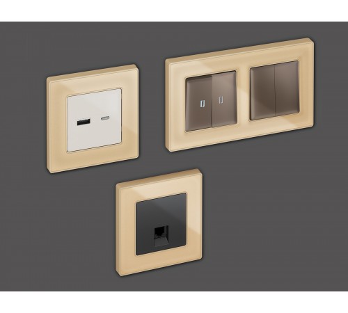 Рамка на 1 пост Ambrella Volt AF580601 Arctic