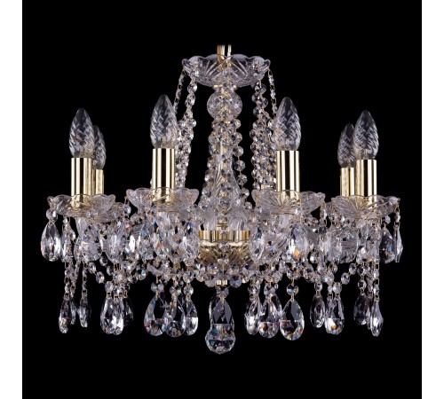 Подвесная люстра Bohemia Ivele Crystal 1413/8/165/G 1413