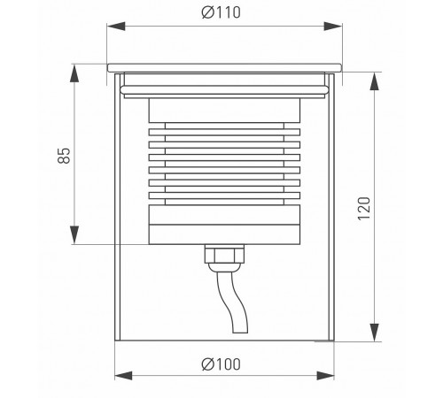 Встраиваемый в дорогу светильник Arlight 033578 Ground