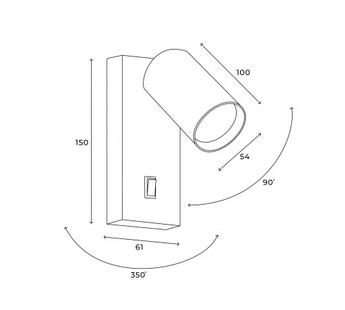 Бра Hesby Lighting HSBL_0125 Edge