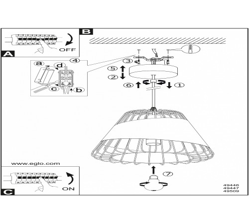 Подвесной светильник Eglo 49446 Austell