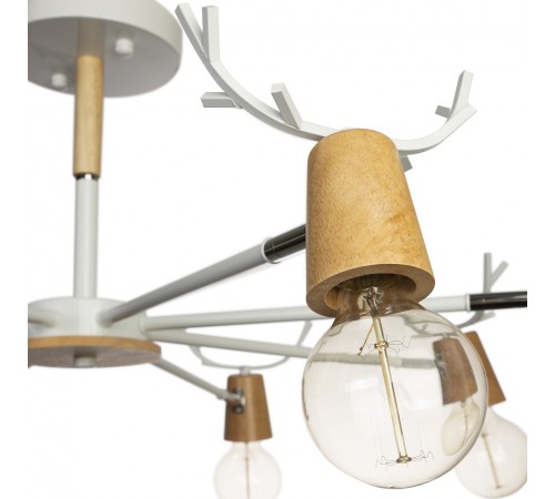 Люстра на штанге Loft it 10024/8 White Sven