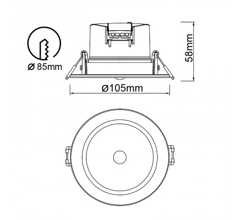 Встраиваемый светильник Mantra 8850 Yucatan