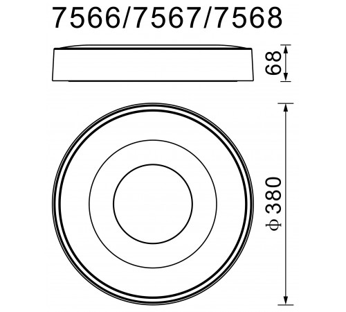 Накладной светильник Mantra 7567 Coin