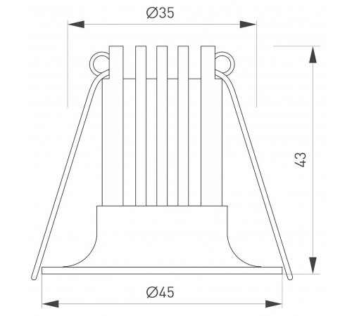 Встраиваемый светильник Arlight 044631 FOGGY