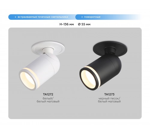 Встраиваемый светильник на штанге Ambrella Light TA1272 TA