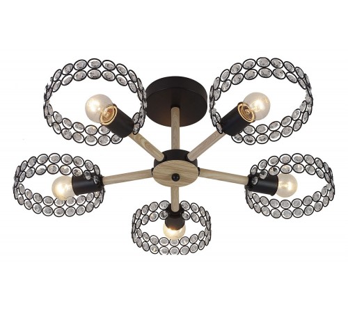 Люстра на штанге Escada 679/5P Black Banjo