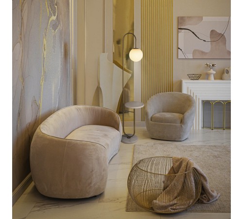 Стол журнальный с торшером Loft it 10145 Gold Sonni