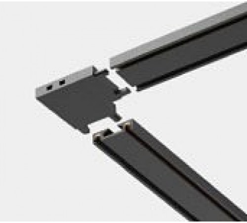 Соединитель угловой L-образный для треков накладных Italline IT09-9029 black IT09