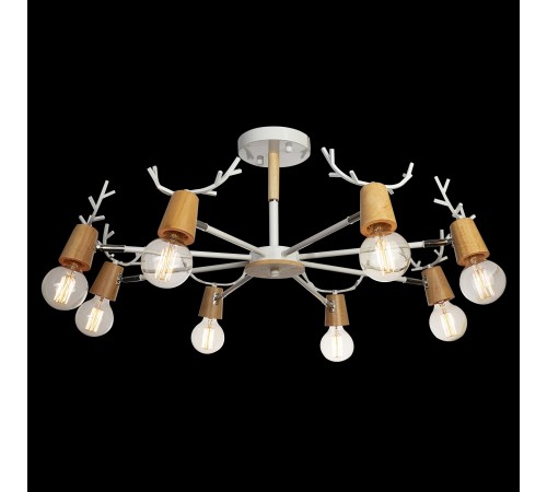 Люстра на штанге Loft it 10024/8 White Sven