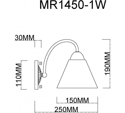 Бра MyFar MR1450-1W Anna