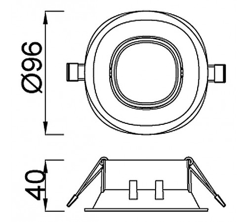 Встраиваемый светильник Mantra C0161 Comfort Gu10