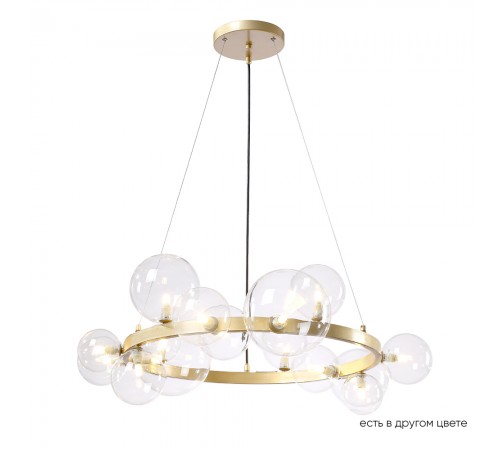 Люстра Crystal Lux AGATA SP15 V2 GOLD/TRANSPARENTE