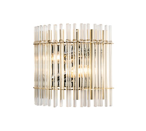 Бра Crystal Lux AURELIO AP2 GOLD+CHROME/TRANSPARENT