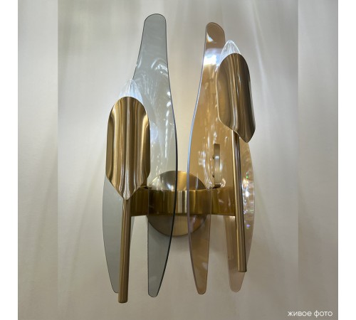 Бра Crystal Lux CASA AP2 BRASS