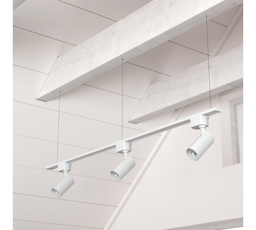 Шинопровод однофазный с питанием и заглушкой Crystal Lux CLT 0.11 01 L1000 WH