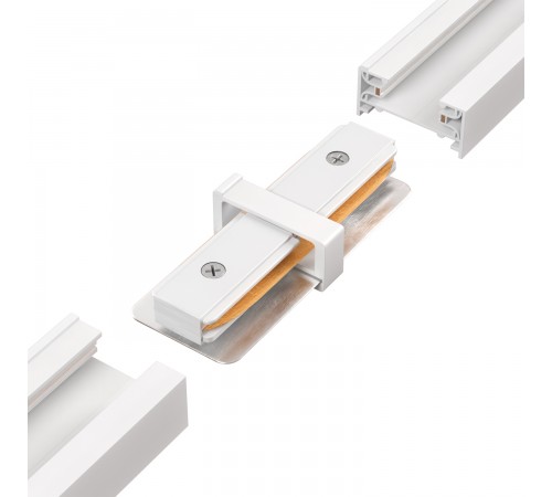 Соединитель линейный (однофазный) для встраиваемого шинопровода Crystal Lux CLT 0.2211 01 WH