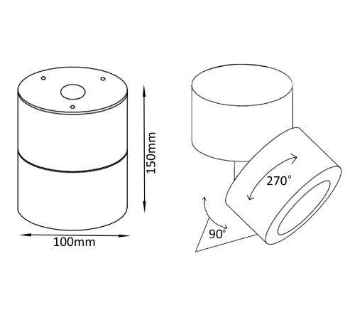Светильник потолочный Crystal Lux CLT 412C WH