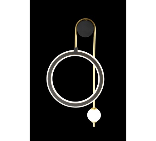 Бра Crystal Lux CORIDA AP25W LED BLACK/GOLD