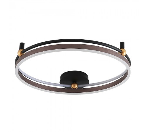 Светильник потолочный Crystal Lux FERNANDO PL72W LED COFFEE/BLACK