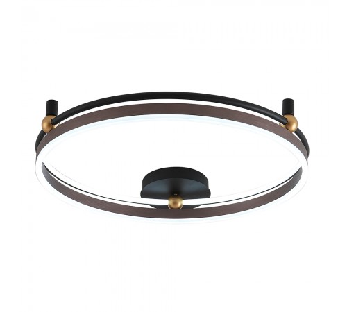 Светильник потолочный Crystal Lux FERNANDO PL72W LED COFFEE/BLACK