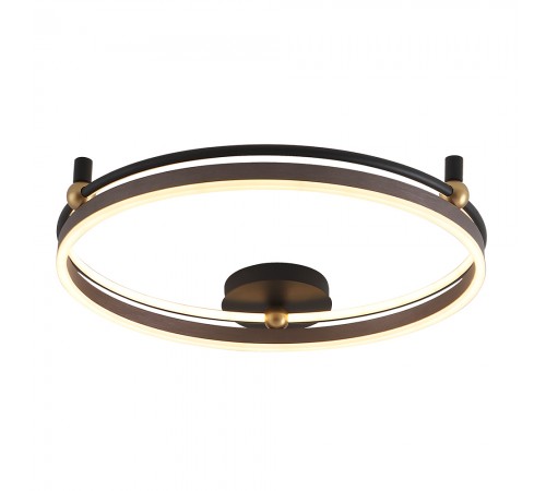 Светильник потолочный Crystal Lux FERNANDO PL72W LED COFFEE/BLACK