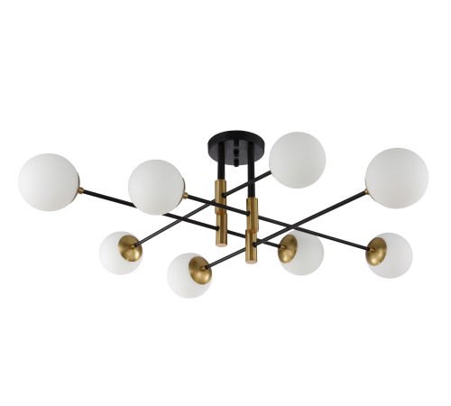 Светильник потолочный Crystal Lux FIDEL PL8 BLACK