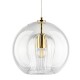 Светильник подвесной Crystal Lux LUISA SP1 BRASS/TRANSPARENT
