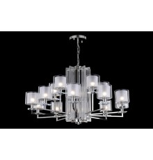 Люстра Crystal Lux NICOLAS SP-PL10+5 NICKEL/WHITE