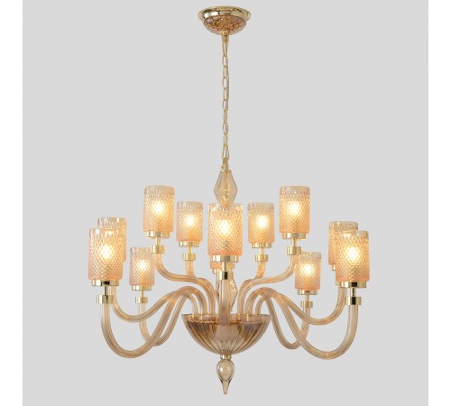 Люстра Crystal Lux SILVESTRO SP12 AMBER