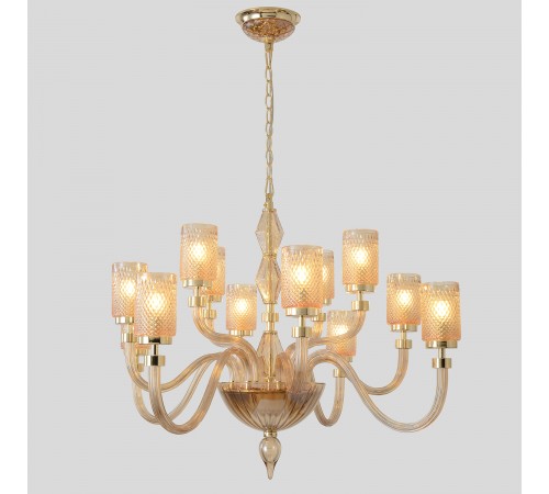 Люстра Crystal Lux SILVESTRO SP12 AMBER