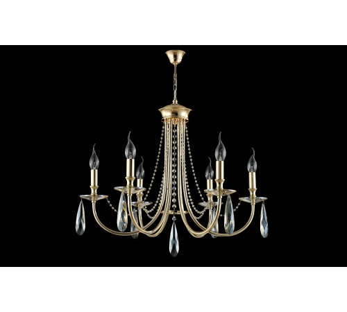 Люстра Crystal Lux VICTORIA SP6 GOLD/AMBER