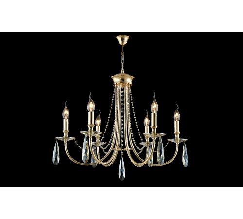 Люстра Crystal Lux VICTORIA SP6 GOLD/AMBER