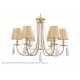 Люстра Crystal Lux VICTORIA SP6 GOLD/AMBER