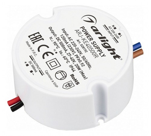 Блок питания с проводом Arlight 028192 ARJ