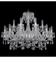 Подвесная люстра Bohemia Ivele Crystal 1411/12+6/300/Ni 1411