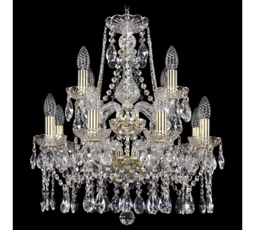 Подвесная люстра Bohemia Ivele Crystal 1413/8+4/165/2d/G 1413