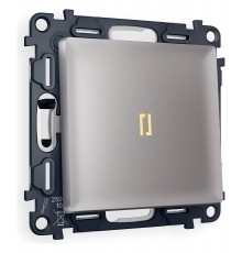 Выключатель одноклавишный с подсветкой без рамки Ambrella Volt MA502010 Quant