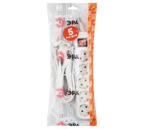 Удлинитель с выключателем Эра Б0035758 UX-5es