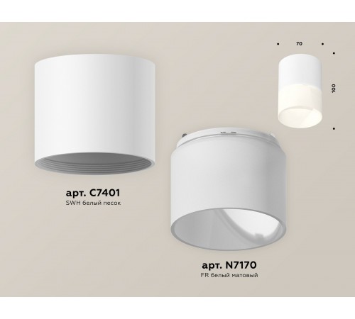 Накладной светильник Ambrella Light XS7401045 XS