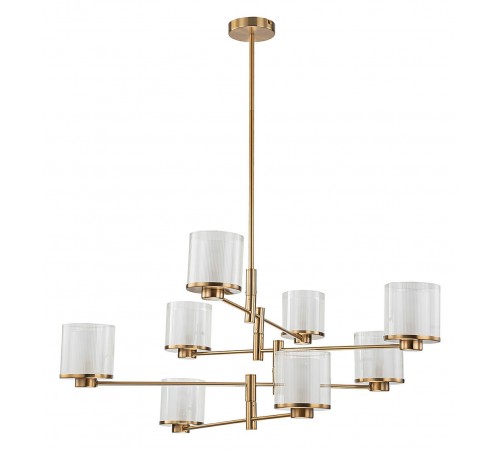 Люстра на штанге Indigo 13023/8R Brass Bilancia