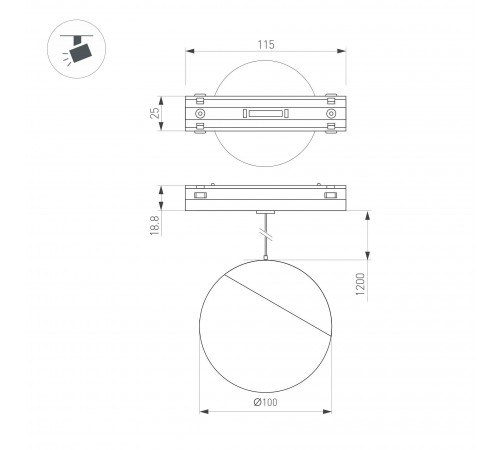 Подвесной светильник Arlight 044452 MAG-VIBE