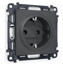 Розетка с заземлением, без рамки Ambrella Volt MA906010 Quant