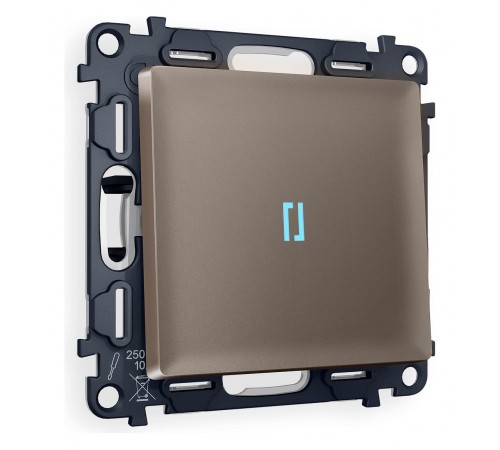 Выключатель проходной одноклавишный с подсветкой Ambrella Volt MA632040 Quant