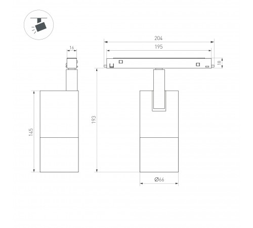 Светильник на штанге Arlight 038373 MAG-ORIENT