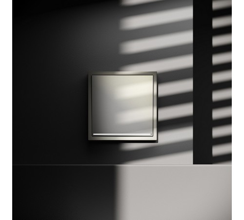 Выключатель проходной одноклавишный с подсветкой без рамки Voltum VLS010404 S70