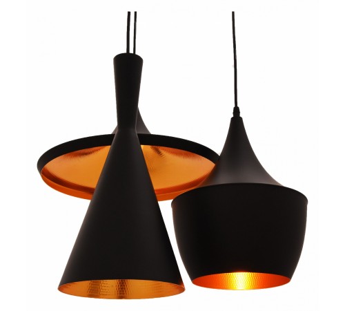 Подвесной светильник LUMINA DECO LDP 7712-3 BK Foggi