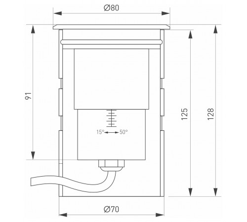 Встраиваемый в дорогу светильник Arlight 028065 Ground
