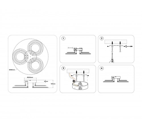 Потолочная люстра Ambrella Light FA8943 FA